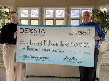 DEXSTA Donates $10,000 to Two Local Charities